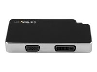 StarTech.com USB C Multiport Adapter - UHD 4K - USB C to VGA / DVI / HDMI - USB C Adapter - USB-C VGA Multiport Adapter (CDPVGDVHDB) - videokort - HDMI / DVI / VGA / USB - 11 cm CDPVGDVHDB