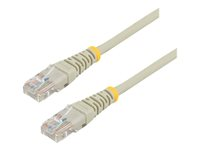 StarTech.com Cat5e Ethernet patchkabel med hakfria RJ45-kontakter - 10 m, Grå - patch-kabel - 10 m - grå 45PAT10MGR