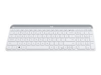 Logitech Slim Wireless Combo MK470 - sats med tangentbord och mus - USA, internationellt - offwhite Inmatningsenhet 920-009205