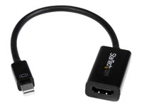 StarTech.com Mini DisplayPort till HDMI-adapter - Aktiv mDP till HDMI videokonverterare - 4K 30 Hz - Mini DP eller Thunderbolt 1/2 Mac/PC till HDMI monitor/TV/bildskärm - mDP 1.2 till HDMI-adapterdongel - videokonverterare - svart MDP2HD4KS