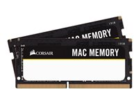 CORSAIR Mac Memory - DDR4 - sats - 16 GB: 2 x 8 GB - SO DIMM 260-pin - 2666 MHz / PC4-21300 - ej buffrad CMSA16GX4M2A2666C18