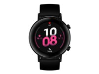 Huawei Watch GT 2 Sport - svart rostfritt stål - smart klocka med rem - svart 55024553