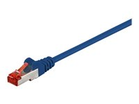 MicroConnect nätverkskabel - 25 cm - blå SSTP60025B