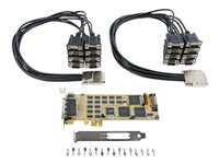 StarTech.com 16 Port PCI Express Serial Card - High-Speed PCIe Serial Card - expansionsmodul - PCIe 1.1 - RS-232 x 2 PEX16S550LP