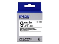 Epson LabelWorks LK-3WBN - etiketttejp - 1 kassett(er) - Rulle (0,9 cm x 9 m) C53S653003