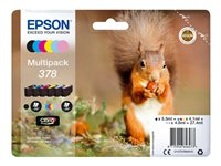 Epson 378 Multipack - 6-pack - svart, gul, cyan, magenta, ljus magenta, ljus cyan - original - bläckpatron C13T37884020