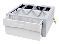 Ergotron StyleView Supplemental Storage Drawer, Single Tall monteringskomponent - för vagn - grå, vit 97-992
