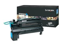 Lexmark X792 - Extra lång livslängd - cyan - original - tonerkassett - LCCP X792X2CG