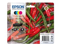 Epson 503 Multipack - 4-pack - svart, gul, cyan, magenta - original - bläckpatron C13T09Q64020