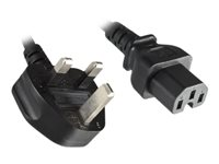 MicroConnect - strömkabel - BS 1363 till IEC 60320 C15 - 2 m PE090420C15