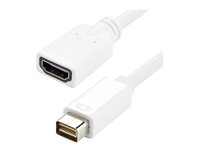 StarTech.com Mini DVI to HDMI Video Adapter for Macbooks and iMacs- M/F - MacBook Mini DVI Adapter - Mini DVI to HDMI Cable (MDVIHDMIMF) - videokort - HDMI / DVI - 20 cm MDVIHDMIMF