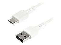 StarTech.com 2 m USB 2.0 till USB-C-kabel -&nbsp;vit - USB typ C-kabel - USB till 24 pin USB-C - 2 m RUSB2AC2MW