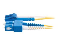 C2G LC-SC 9/125 OS1 Duplex Singlemode PVC Fiber Optic Cable (LSZH) - patch-kabel - 2 m - gul 85587