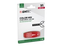 EMTEC C410 Color Mix - USB flash-enhet - 16 GB ECMMD16GC410