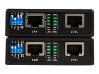 StarTech.com 10/100 VDSL2 Ethernet Extender Kit over Single Pair Wire - short-haul-modem - 10Mb LAN, 100Mb LAN, Ethernet over VDSL 110VDSLEXTEU