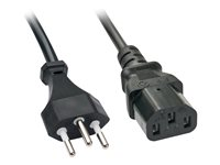 Lindy - strömkabel - Swiss 3-stift till power IEC 60320 C13 - 5 m 30419