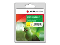 AgfaPhoto - gul - kompatibel - bläckpatron (alternativ för: Brother LC123Y) APB123YD