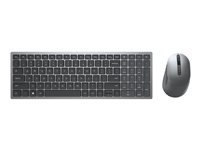 Dell Multi-Device KM7120W - sats med tangentbord och mus - QWERTY - ryska - Titan gray Inmatningsenhet 580-AIWS