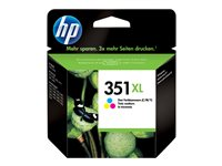 HP 351XL - Lång livslängd - färg (cyan, magenta, gul) - original - bläckpatron CB338EE