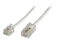 MicroConnect nätverkskabel - 6 m - vit MPK456