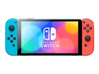Nintendo Switch OLED - Spelkonsol - svart, neonröd, neonblå 10007455
