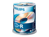 Philips CR7D5NB00 - CD-R x 100 - 700 MB - lagringsmedier CR7D5NB00/00