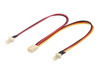 MicroConnect - strömkabel - 3 pin Molex till 3 pin Molex - 22 cm PI05063