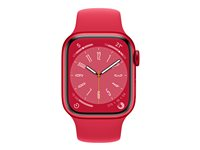 Apple Watch Series 8 (GPS + Cellular) (PRODUCT) RED - röd aluminium - smart klocka med sportband - röd - 32 GB MNJ23FD/A