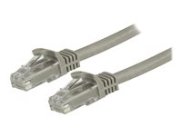 StarTech.com 1,5 m CAT6-patchkabel - 100% kopparledning - Hakfria kontakter - Grå - patch-kabel - 1.5 m - grå N6PATC150CMGR