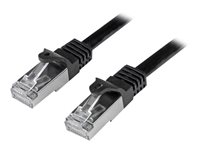 StarTech.com Cat6-patchkabel - skärmad (SFTP) - 0,5 m, svart - patch-kabel - 50 cm - svart N6SPAT50CMBK