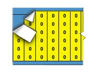 Brady Solid Numbers Wire Marker Card 0 - lednings/kabelmärkare (förtryckt) WM-0-YL-PK