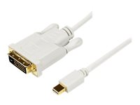 StarTech.com 3 ft Mini DisplayPort to DVI Adapter Cable - Mini DP to DVI Video Converter - MDP to DVI Cable for Mac / PC 1920x1200 - White (MDP2DVIMM3W) - DisplayPort-kabel - 91.44 cm MDP2DVIMM3W