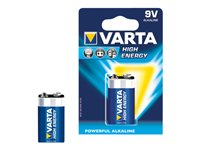 Varta High Energy batteri x 9V - alkaliskt 04922 121 411