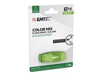 EMTEC Color Mix C410 - USB flash-enhet - 64 GB ECMMD64G2C410