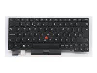 Lenovo - ersättningstangentbord för bärbar dator - med Trackpoint - QWERTY - brittisk - svart Inmatningsenhet 5N20V43025
