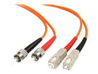 StarTech.com Fiberoptisk kabel - multiläge duplex 62,5/125 - LSZH - ST/SC - 3 m - nätverkskabel - 3 m FIBSTSC3