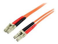 StarTech.com 1m Fiber Optic Cable - Multimode Duplex 62.5/125 - LSZH - LC/LC - OM1 - LC to LC Fiber Patch Cable (FIBLCLC1) - nätverkskabel - 1 m - orange FIBLCLC1