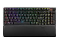 ASUS ROG Strix Scope II 96 - tangentbord - 96% full size, Hot-swappable - QWERTZ - tysk - svart Inmatningsenhet 90MP037A-BKDA01