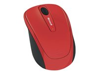 Microsoft Wireless Mobile Mouse 3500 - Limited Edition - mus - 2.4 GHz - glänsande flamröd GMF-00293