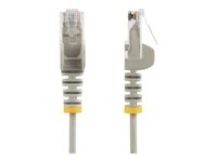 StarTech.com 2 m CAT6-kabel - Tunn - Ej hakfria RJ45-kontakter - Grå - patch-kabel - 2 m - grå N6PAT200CMGRS