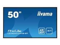 iiyama ProLite LE5041UHS-B1 50" Klass (49.5" visbar) LED-bakgrundsbelyst LCD-skärm - 4K - för digital skyltning LE5041UHS-B1