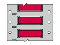 Brady PermaSleeve Wire Marking B-342 - bestrålade etiketter - matt - 100 stk - 42.16 x 50.8 mm 3PS-1000-2-RD-S