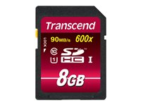 Transcend Ultimate - flash-minneskort - 8 GB - SDHC UHS-I TS8GSDHC10U1