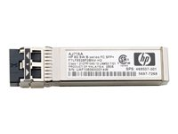 HPE B-Series - SFP+ sändar/mottagarmodul - 10 GB Fibre Channel (kv) QK726A