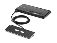 Belkin Modular Secure Dual Head - omkopplare för tangentbord/video/mus - 2 portar - TAA-kompatibel F1DN202MOD-BA-4
