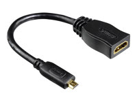 Hama HDMI Cable Adapter - HDMI-adapter - 10 cm 00122236