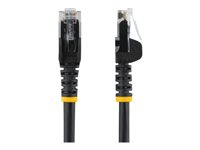 StarTech.com 2m CAT6 Ethernet Cable, 10 Gigabit Snagless RJ45 650MHz 100W PoE Patch Cord, CAT 6 10GbE UTP Network Cable w/Strain Relief, Black, Fluke Tested/Wiring is UL Certified/TIA - Category 6 - 24AWG (N6PATC2MBK) - patch-kabel - 2 m - svart N6PATC2MBK