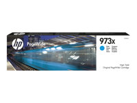 HP 973X - Lång livslängd - cyan - original - PageWide - bläckpatron F6T81AE