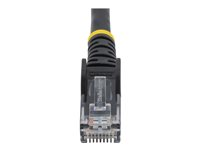 StarTech.com 2m LSZH CAT6 Ethernet Cable, 10 Gigabit Snagless RJ45 100W PoE Network Patch Cord with Strain Relief, CAT 6 10GbE UTP, Black, Individually Tested/ETL, Low Smoke Zero Halogen - Category 6 - 24AWG (N6LPATCH2MBK) - patch-kabel - 2 m - svart N6LPATCH2MBK