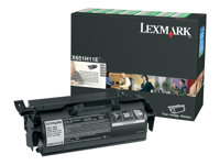Lexmark - Lång livslängd - svart - original - tonerkassett - LRP X651H11E